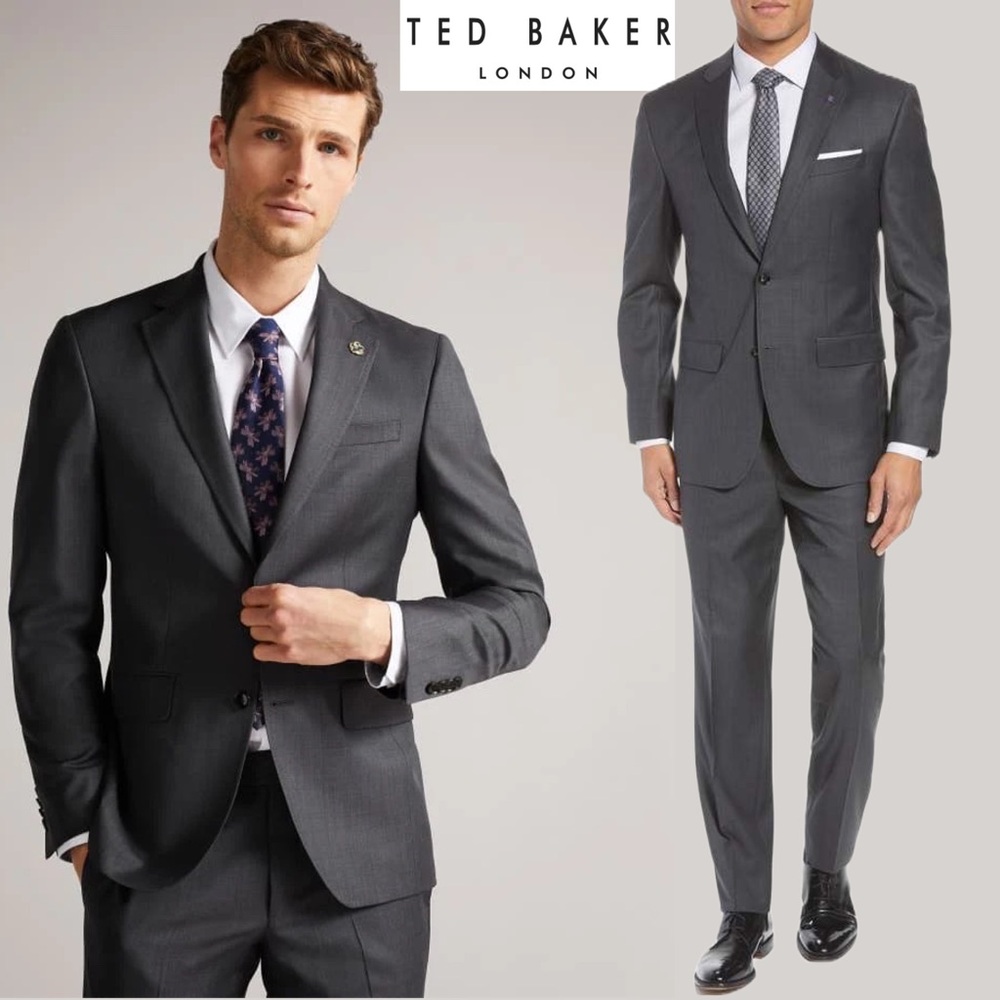 $749‼️TED BAKER LONDON Endurance ‘JAY CT’ Sport Coat Blazer Suit Jacket Wool 40L